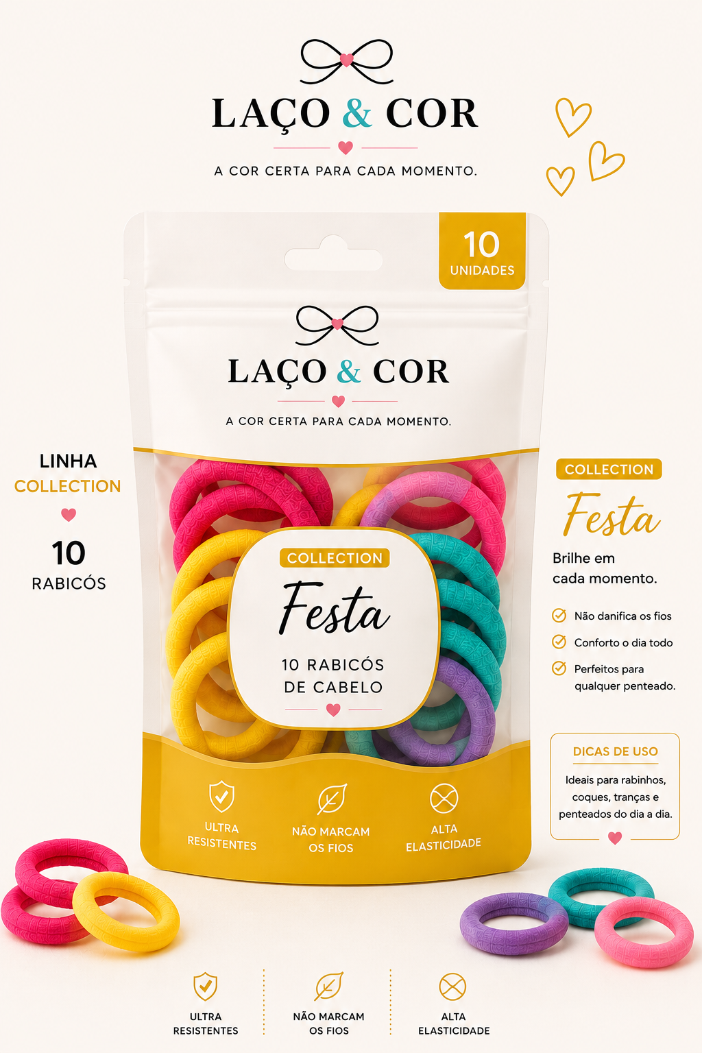 Collection Festa — 10 Rabicós de Cabelo